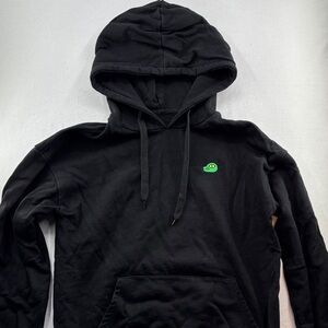 Black Hoodie with Green Logo - Japanese Anime - Size Small